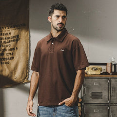 Trendy Polo Shirt Summer American Minimalist Casual Short Sleeve - SHOWLU FASHION STORE
