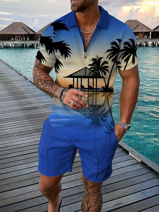 Tropical Bliss 2 - PCS Casual fashion Set - SHOWLU FASHION STORE