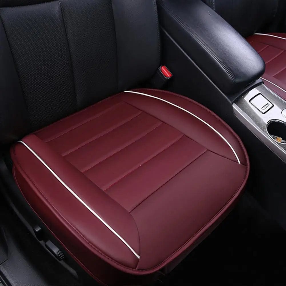 Ultra - Luxury Car Seat Protection Single Seat Without Backrest PU Senior Leather Seat Cover Odorless For Most 5 - seat Sedan SUV - SHOWLU FASHION STORE