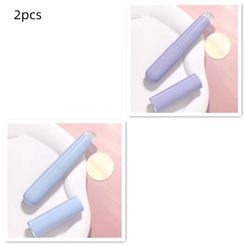 Upgrade Silicone Lip Brush With Cover Angled Concealer Brush Like Fingertips Q Soft Lipstick Makeup Brushes Round Head No Broken - SHOWLU FASHION STORE