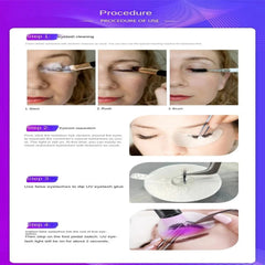 USB UV Ultraviolet Light LED UV Glue Curing Light Beauty Eyelash manicure False Eyelashes Grafting Foot Step Switch Floor Lamp - SHOWLU FASHION STORE