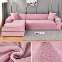 Velvet Sofa Cover Thick Elastic 1/2/3/4 Seater Sofa Cover for Living Room Velvet Plush L Shaped Corner Sofa Cover Couch Cover - SHOWLU FASHION STORE