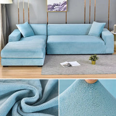 Velvet Sofa Cover Thick Elastic 1/2/3/4 Seater Sofa Cover for Living Room Velvet Plush L Shaped Corner Sofa Cover Couch Cover - SHOWLU FASHION STORE