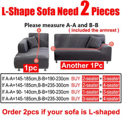 Velvet Sofa Cover Thick Elastic 1/2/3/4 Seater Sofa Cover for Living Room Velvet Plush L Shaped Corner Sofa Cover Couch Cover - SHOWLU FASHION STORE