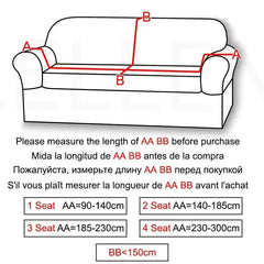 Velvet Sofa Cover Thick Elastic 1/2/3/4 Seater Sofa Cover for Living Room Velvet Plush L Shaped Corner Sofa Cover Couch Cover - SHOWLU FASHION STORE