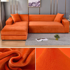 Velvet Sofa Cover Thick Elastic 1/2/3/4 Seater Sofa Cover for Living Room Velvet Plush L Shaped Corner Sofa Cover Couch Cover - SHOWLU FASHION STORE
