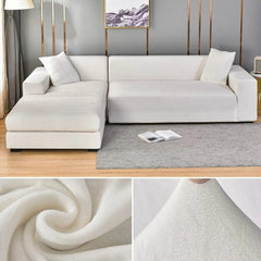 Velvet Sofa Cover Thick Elastic 1/2/3/4 Seater Sofa Cover for Living Room Velvet Plush L Shaped Corner Sofa Cover Couch Cover - SHOWLU FASHION STORE