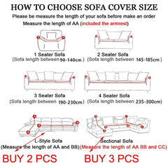 Velvet Sofa Cover Thick Elastic 1/2/3/4 Seater Sofa Cover for Living Room Velvet Plush L Shaped Corner Sofa Cover Couch Cover - SHOWLU FASHION STORE