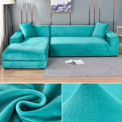 Velvet Sofa Cover Thick Elastic 1/2/3/4 Seater Sofa Cover for Living Room Velvet Plush L Shaped Corner Sofa Cover Couch Cover - SHOWLU FASHION STORE