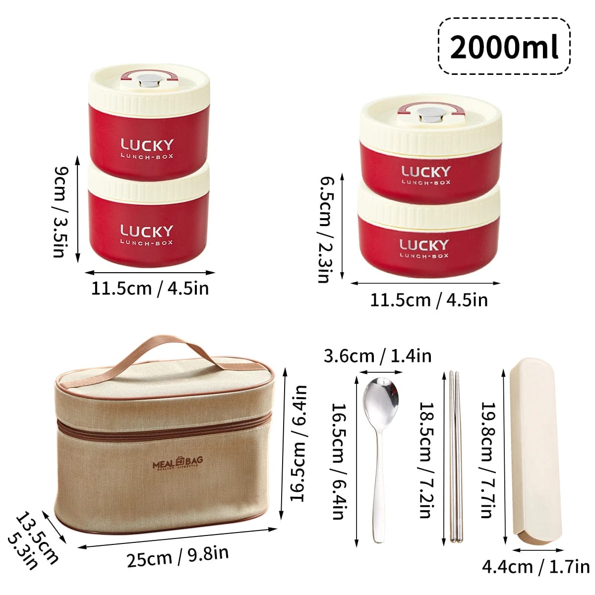 Versatile and Convenient Thermal Lunch Box - SHOWLU FASHION STORE
