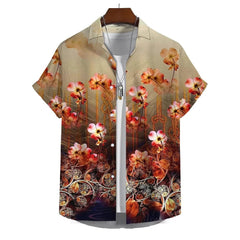 Vibrant 3D Floral Printed Shirt - SHOWLU FASHION STORE