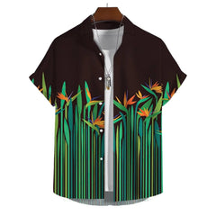 Vibrant 3D Floral Printed Shirt - SHOWLU FASHION STORE