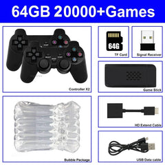 Video Game Console Built - in 40000 Games Wireless Controller TV Game Stick 4K HD Retro Mini Handheld Game Player - SHOWLU FASHION STORE
