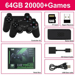 Video Game Console Built - in 40000 Games Wireless Controller TV Game Stick 4K HD Retro Mini Handheld Game Player - SHOWLU FASHION STORE