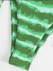 Watermelon Print Halter Micro Bikini - SHOWLU FASHION STORE