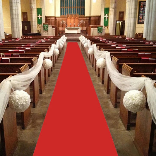 Wedding Welcome Red Carpet, Conference Hall, Outdoor Disposable Decorative Carpet, Banquet, Stairs Box, Long Corridor, Non - Slip - SHOWLU FASHION STORE