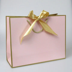 Wholesale Paper Gift Bags with Ribbon Bow Recycled Wedding Shopping Bags with Handles Clothing Cosmetic Jewelry Packaging Bags - SHOWLU FASHION STORE