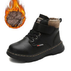 Winter Boots Girls Sport Shoes Fashion Kids Boys Ankle Boots Soft Bottom Warm Student Boot Non - slip Soft Sneaker - SHOWLU FASHION STORE