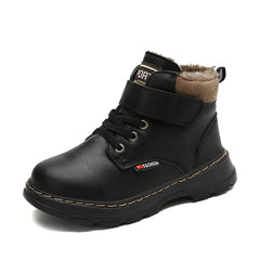 Winter Boots Girls Sport Shoes Fashion Kids Boys Ankle Boots Soft Bottom Warm Student Boot Non - slip Soft Sneaker - SHOWLU FASHION STORE