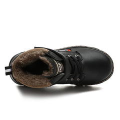 Winter Boots Girls Sport Shoes Fashion Kids Boys Ankle Boots Soft Bottom Warm Student Boot Non - slip Soft Sneaker - SHOWLU FASHION STORE