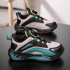 Winter Children's Sports Shoes Boys Plus Cashmere Thicken Warm Snow Boots Girls Non - slip Outdoor Fashion Sneakers Student Shoes - SHOWLU FASHION STORE