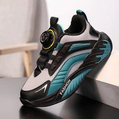 Winter Children's Sports Shoes Boys Plus Cashmere Thicken Warm Snow Boots Girls Non - slip Outdoor Fashion Sneakers Student Shoes - SHOWLU FASHION STORE