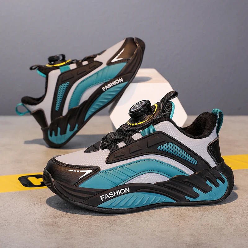 Winter Children's Sports Shoes Boys Plus Cashmere Thicken Warm Snow Boots Girls Non - slip Outdoor Fashion Sneakers Student Shoes - SHOWLU FASHION STORE