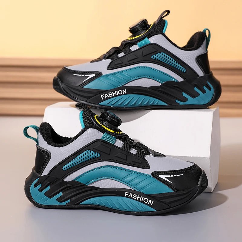 Winter Children's Sports Shoes Boys Plus Cashmere Thicken Warm Snow Boots Girls Non - slip Outdoor Fashion Sneakers Student Shoes - SHOWLU FASHION STORE