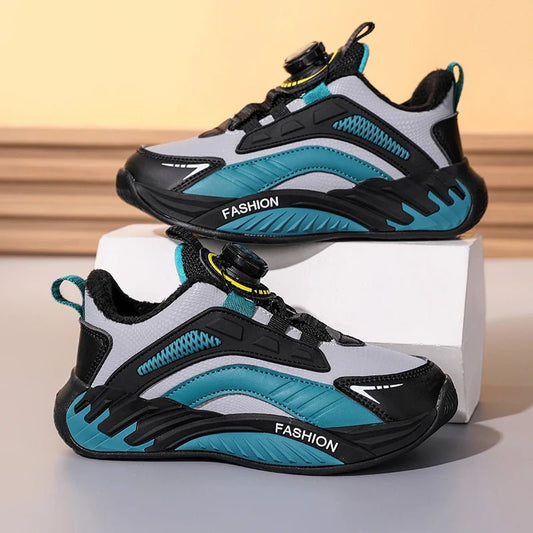 Winter Children's Sports Shoes Boys Plus Cashmere Thicken Warm Snow Boots Girls Non - slip Outdoor Fashion Sneakers Student Shoes - SHOWLU FASHION STORE