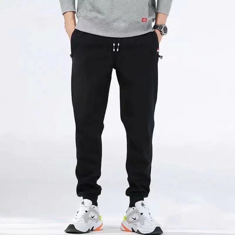Winter Lambswool Warm Casual Pants Men's Fitness Jogging Sweatpants Male Solid Drawstring Bottoms Fleece Straight Trousers M - 5Xl - SHOWLU FASHION STORE