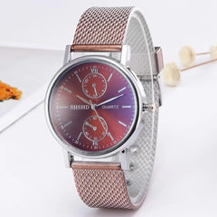WOKAI high quality fashion casual women's belt Quartz Watch Lady student full diamond fashion vintage clock women - SHOWLU FASHION STORE