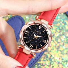 WOKAI high quality fashion casual women's belt Quartz Watch Lady student full diamond fashion vintage clock women - SHOWLU FASHION STORE