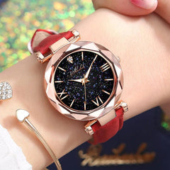 WOKAI high quality fashion casual women's belt Quartz Watch Lady student full diamond fashion vintage clock women - SHOWLU FASHION STORE