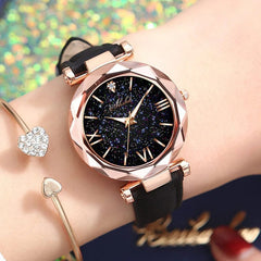 WOKAI high quality fashion casual women's belt Quartz Watch Lady student full diamond fashion vintage clock women - SHOWLU FASHION STORE
