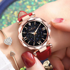 WOKAI high quality fashion casual women's belt Quartz Watch Lady student full diamond fashion vintage clock women - SHOWLU FASHION STORE