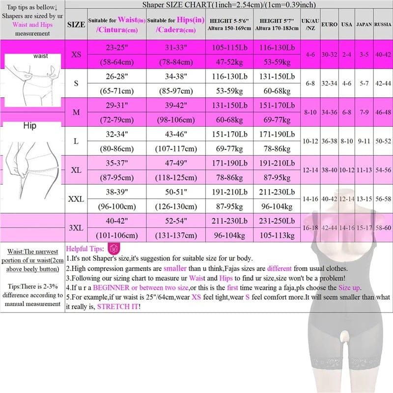 Women Bodyshaper Fajas Colombianas Reductoras Y Moldeadoras Post Surgery Shapewear Compression Slimming Girdle Flat Stomach - SHOWLU FASHION STORE