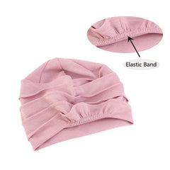 Women Cotton Slouch Beanie Chemo Cap Solid Color Bonnet Inner Hijabs Cap Muslim Head Wraps Femme Wrap Head Elastic Turban Hat - SHOWLU FASHION STORE