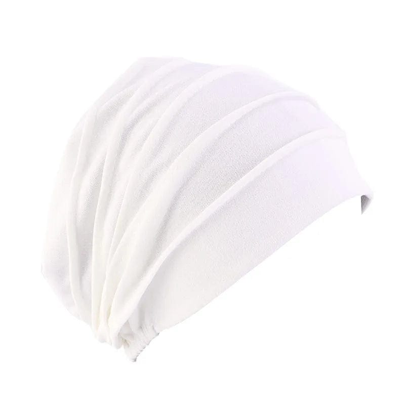 Women Cotton Slouch Beanie Chemo Cap Solid Color Bonnet Inner Hijabs Cap Muslim Head Wraps Femme Wrap Head Elastic Turban Hat - SHOWLU FASHION STORE
