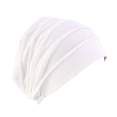 Women Cotton Slouch Beanie Chemo Cap Solid Color Bonnet Inner Hijabs Cap Muslim Head Wraps Femme Wrap Head Elastic Turban Hat - SHOWLU FASHION STORE