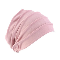 Women Cotton Slouch Beanie Chemo Cap Solid Color Bonnet Inner Hijabs Cap Muslim Head Wraps Femme Wrap Head Elastic Turban Hat - SHOWLU FASHION STORE