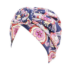 Women tie Turban Hat bohemian style cotton top knot turban african twist headwrap Ladies Hair Accessories India Hat Chemo Cap - SHOWLU FASHION STORE