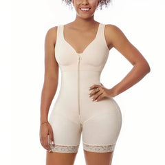 Women Zipper Butt Lifter Fajas Shapewear High Waist Bodysuit With Seamless Bodyshaper - SHOWLU FASHION STORE