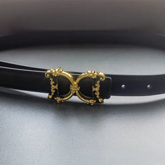 Women's Belt Luxury Brand Thick Double Sided Belt for Women Design Elegant 2.5cm Wide Female Belt - SHOWLU FASHION STORE