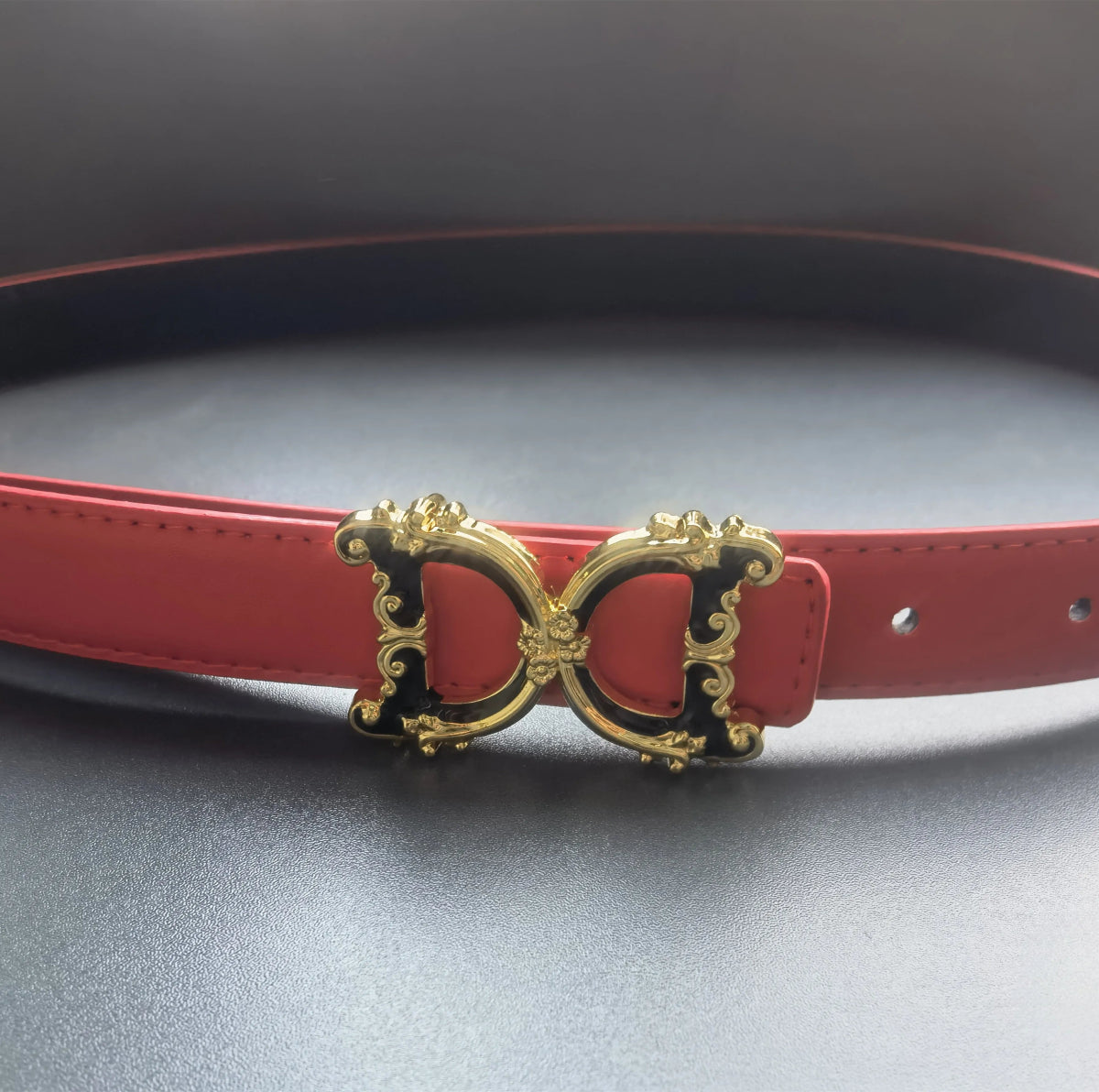 Women's Belt Luxury Brand Thick Double Sided Belt for Women Design Elegant 2.5cm Wide Female Belt - SHOWLU FASHION STORE