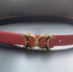 Women's Belt Luxury Brand Thick Double Sided Belt for Women Design Elegant 2.5cm Wide Female Belt - SHOWLU FASHION STORE