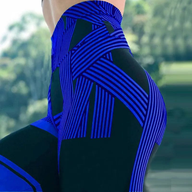 Women's Yoga Pants S - XXXL Plus Size Leggings Sport 3D Printed Stretchy High Waist Fitness Legging Slim Stretch Running Pants - SHOWLU FASHION STORE
