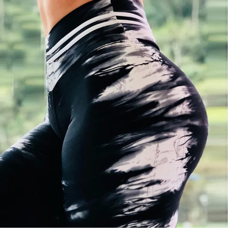 Women's Yoga Pants S - XXXL Plus Size Leggings Sport 3D Printed Stretchy High Waist Fitness Legging Slim Stretch Running Pants - SHOWLU FASHION STORE