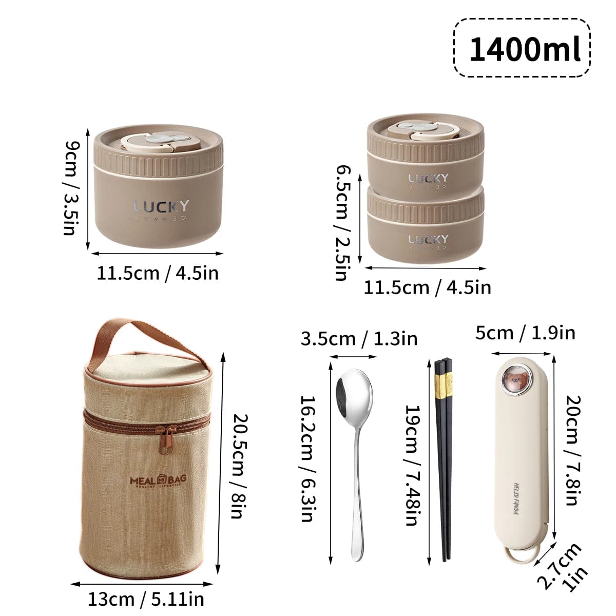 WORTHBUY Portable Sealed Thermal Lunch Box For Kids Stackable Microwave 304 Stainless Steel Bento Box Insulated Food Container - SHOWLU FASHION STORE