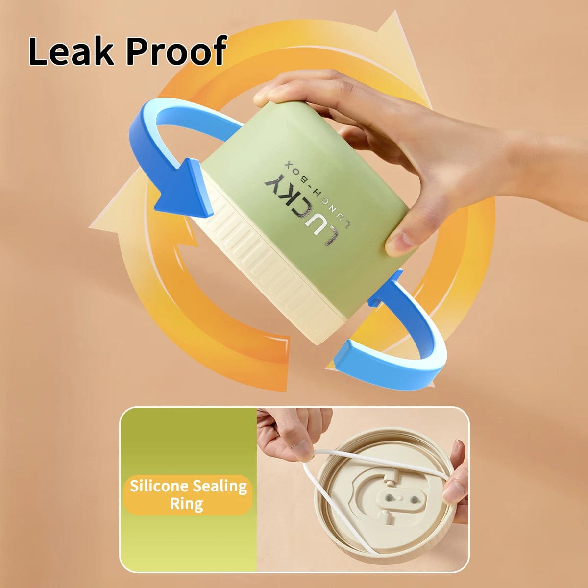 WORTHBUY Portable Sealed Thermal Lunch Box For Kids Stackable Microwave 304 Stainless Steel Bento Box Insulated Food Container - SHOWLU FASHION STORE
