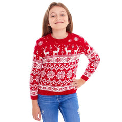 Xmas Pyjamas Family Mom and Daughter Matching Clothes Cotton Sweater Merry Christmas Print Matching Christmas Outfits for Family - SHOWLU FASHION STORE